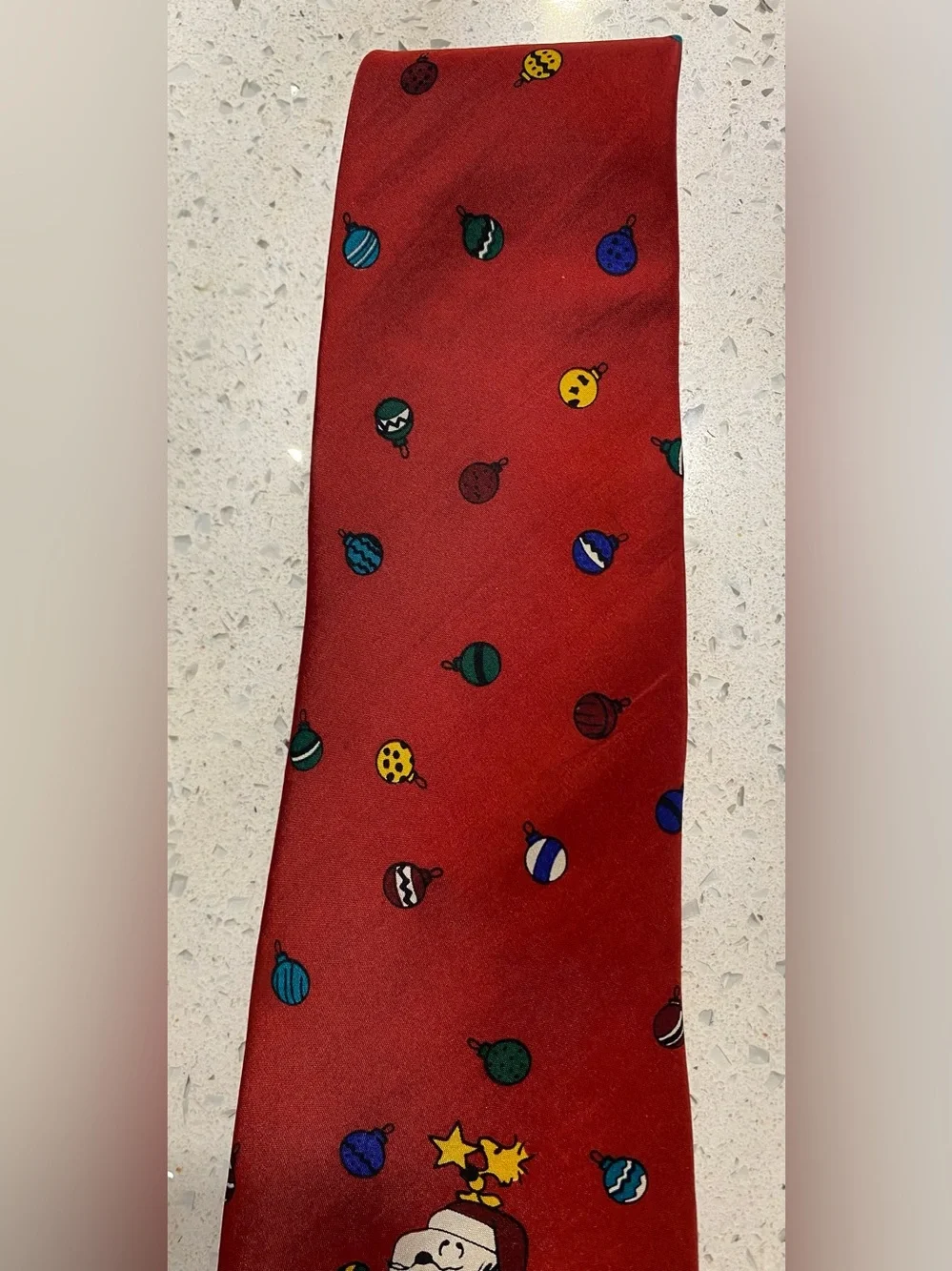 Peanuts vintage festive Christmas necktie silk OS